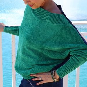 Deliverance Navy Green Pullover Sweater